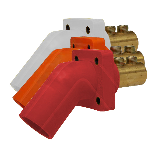 CrouseHinds CamLok, 45 Degree Panel Mount, DoubleSetScrew, 400 Amp